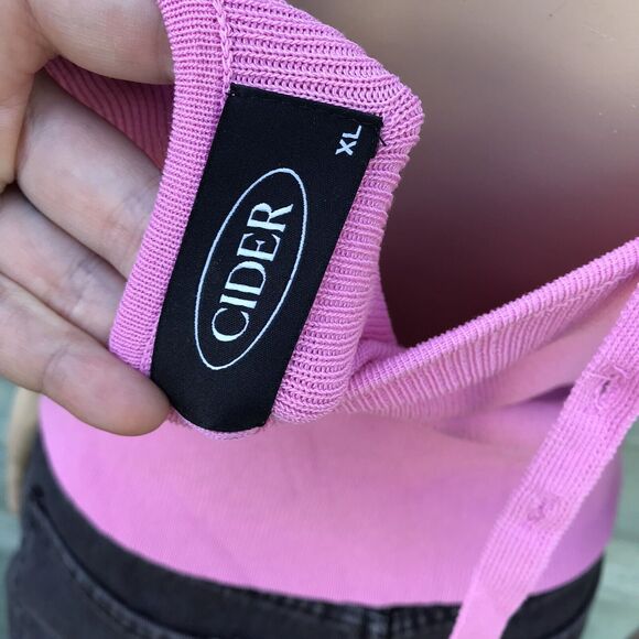 Bustier Padded Tank Top Cropped Pink Y2K Balletcore Coquette Barbiecore XL - Picture 5 of 5